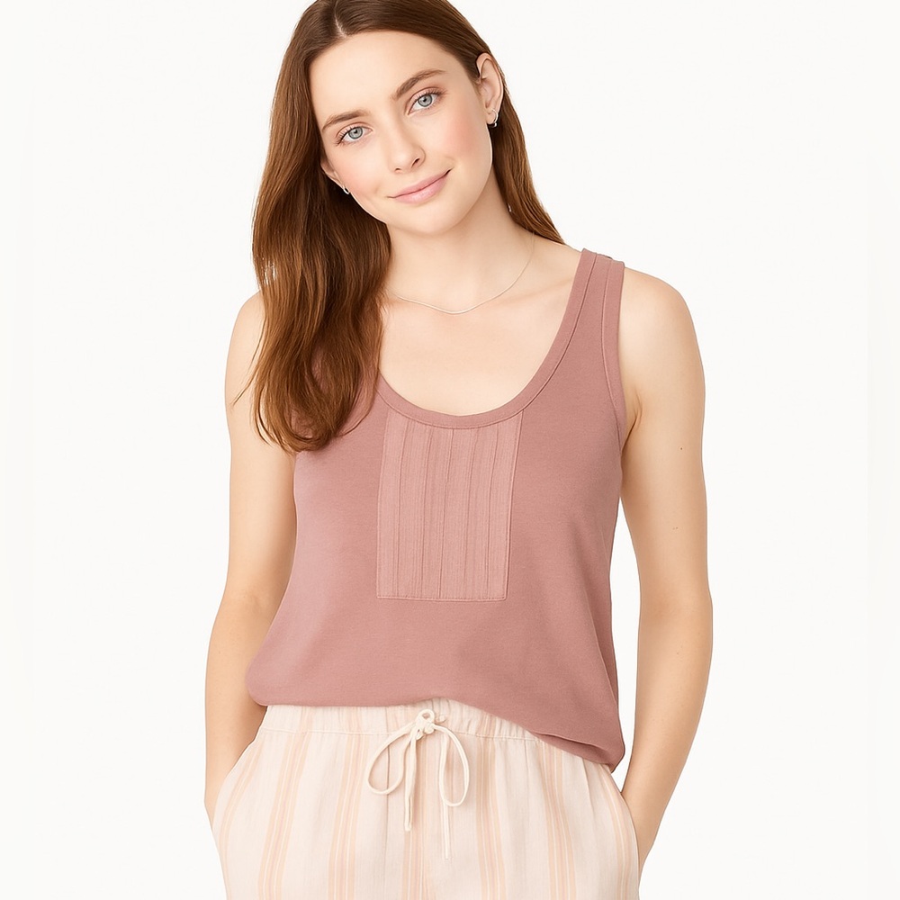 🆕 J. CREW Tissue Tonal Ruffle Tank Tee S